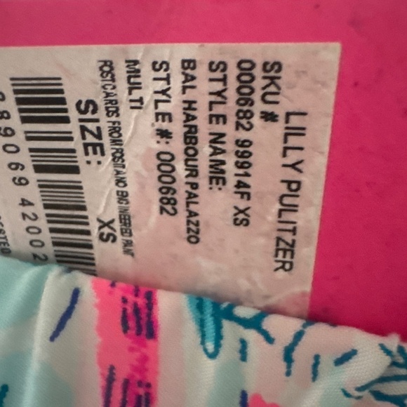 NWT Lilly Pulitzer bal harbour palazzo pant postcards positano - Picture 2 of 4